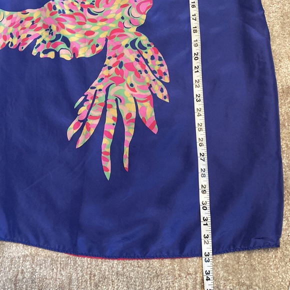 Reversible Lilly Pulitzer Marine Blue/Raspberry Pink Dress Sz Med EUC - Picture 4 of 7